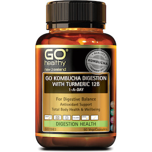 GO Kombucha Digestion with Turmeric 12B 1-A-DAY 60s