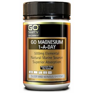 GO Magnesium 1-A-Day 500mg 120caps