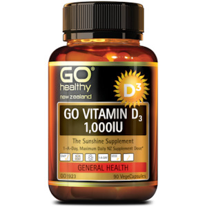 GO Vitamin D3 1000IU 90 Capsules