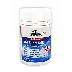 Good Health Red Super Krill 1000mg 30 Capsules