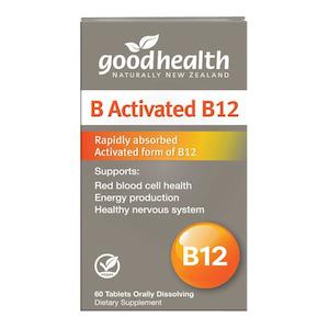 Good Health B Activated B12 60 Orally Dissolving Tablets