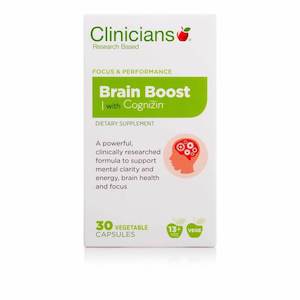 Clinicians Brain Boost + Cognizin 30 cap