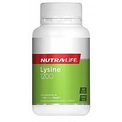 NUTRALIFE Lysine 1200mg 60 tablets