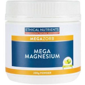 Ethical Nutrients Mega Magnesium 200g Powder - Citrus