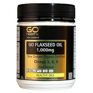 GO Flaxseed Oil 1000mg Organic 220caps