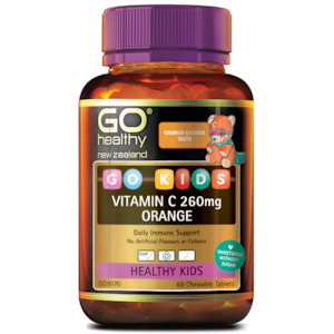 GO Kids Vitaminc C 60 Chewables - Orange