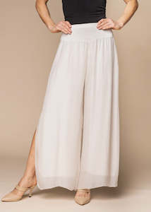 Clothing: New Gia Silk Pant - Latte