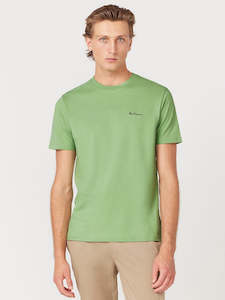 Ben Sherman Embroidered Logo Tee - Grass