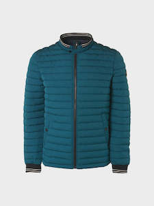 No Excess Short Fit Padded Jacket - Ocean