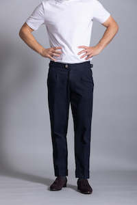 Cutler & Co Iggy Trouser: Pleater - Thunderstorm