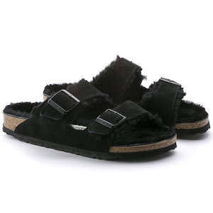 Birkenstock Arizona Shearling Sandal - Black