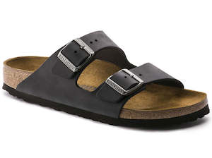 Birkenstock Unisex Arizona Sandal - Oiled Leather Black