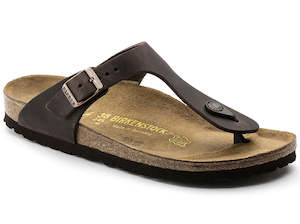 Clothing: Birkenstock Gizeh Sandal - Oiled Leather Habana