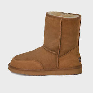 Mens Piha Sheepskin Mid Calf Boot - Chestnut