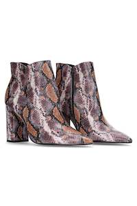 Hey Monday Luna Ankle Boot - Purple Snake