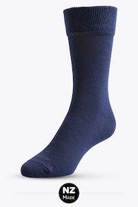 Clothing: Merino Comfort Top Dress Socks - Navy