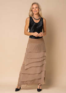 Clothing: Fifi Silk Skirt in Desert