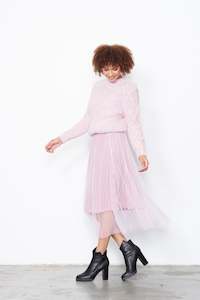 Clothing: Velvet & Tulle Ariel Skirt - Cotton Candy