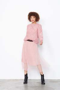 Velvet & Tulle Ariel Skirt - Peach Fuzz