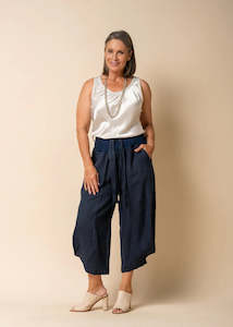 Clothing: Addison Linen Pants in Navy