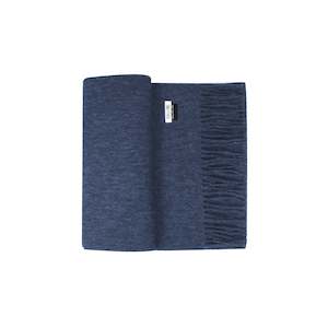 100% Lambs Wool Scarf - Denim