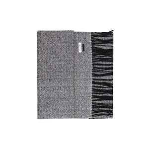 100% Lambs Wool Scarf - Grey Mélange