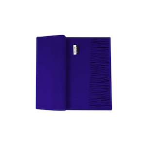 Clothing: 100% Lambs Wool Scarf - Royal