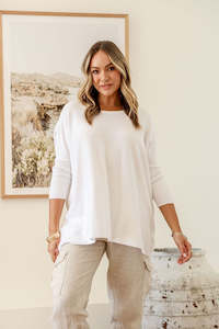 Clothing: The Lounge Knit - White