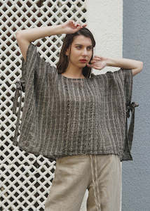 Clothing: Averil Linen Top in Onyx