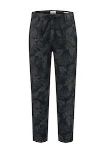 Clothing: Dstrezzed Linen Printed Pant - Tropical Leaves