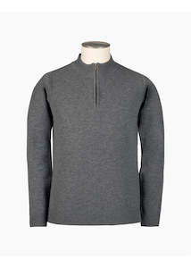 Mataura 1/4 Zip Merino - Grey