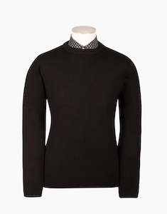 Naseby Crew Neck Merino - Black