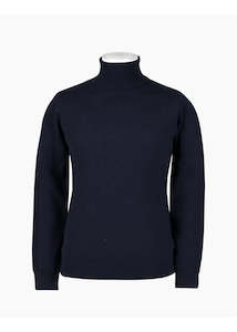 Wanaka Roll Neck Merino - Navy