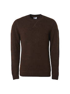 No Excess Sweatshirt Crew Neck Pull Over: Caramel