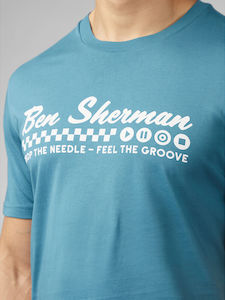 Ben Sherman 'Feel the Grove' Tee - Teal