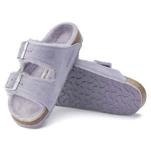 Birkenstock Arizona Shearling Sandal - Purple Fog