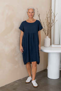 The Italian Cartel: Adrianna Dress - Navy