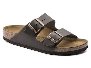 Birkenstock Unisex Arizona Sandal - Smooth  Leather Dark Brown