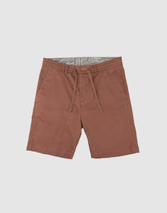 Island Cotton Drawstring Shorts - Terracotta