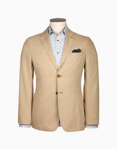 Clothing: Rembrandt Beige Textured Spectre Blazer