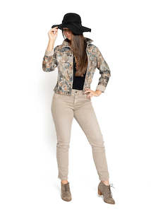 Womens Reversible Jeans - Romney Latte