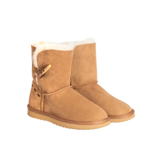 Matakana Button Up Sheepskin Ladies Boot