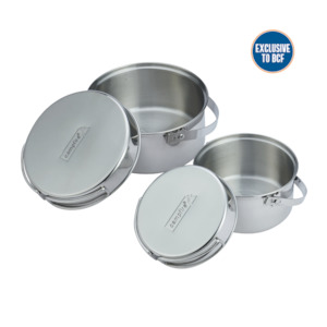 Stainless Steel Pot Set - 4 Piece