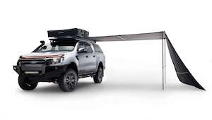 Rooftop Tents Awnings: BlockOut Awning Front Wall 2m