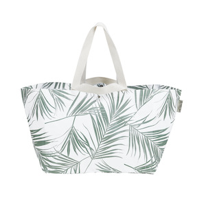 Palm Club Beach: Beach Tote - Palm Cove Green