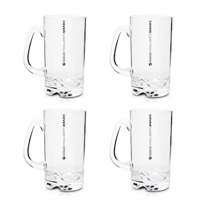 Gifts For Him: Tritan Beer Mug 530ml 4PK