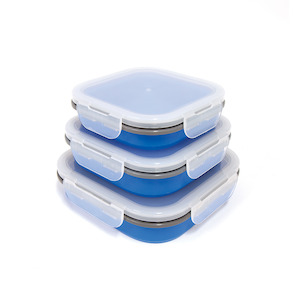 Popup: Popup Food Containers Blue 3 Pack