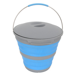 Popup: Popup Bucket With Lid 10L Blue