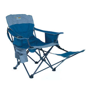 Gifts Under 100: Monarch Arm Chair with Footrest - Blue