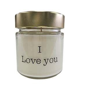 "I Love You" Candle